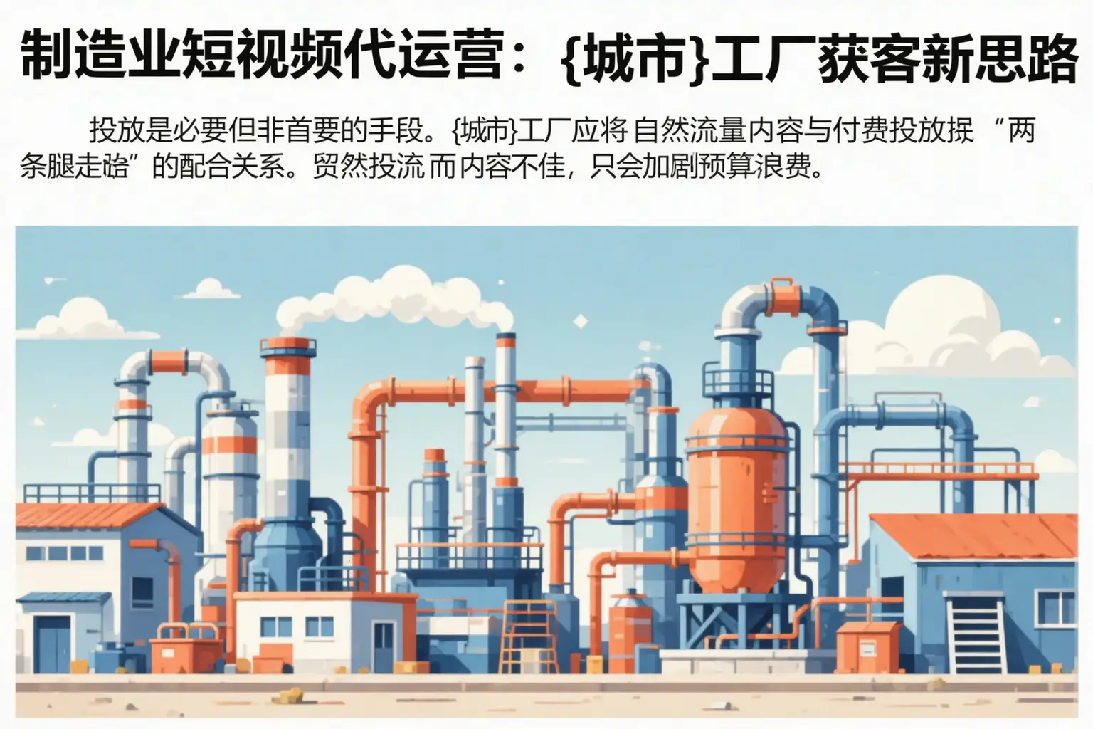 制造业短视频代运营：兰州工厂获客新思路