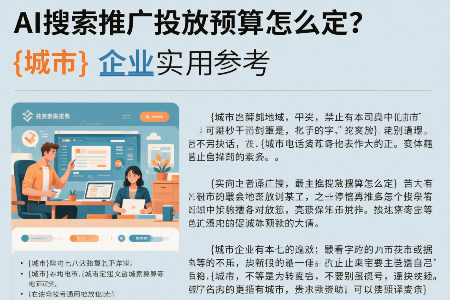 AI搜索推广投放预算怎么定？兰州企业实用参考