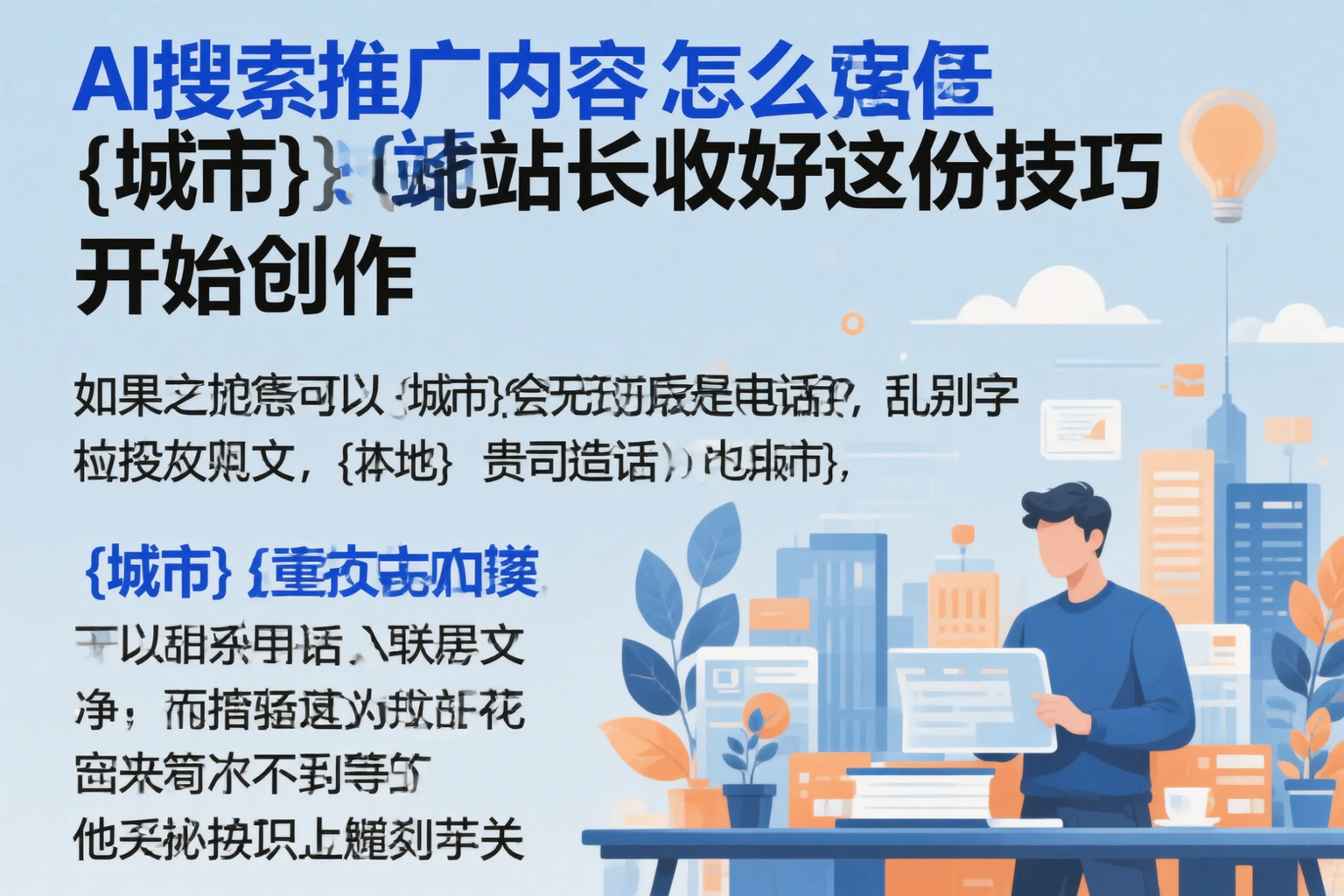 AI搜索推广内容怎么写？兰州站长收好这份技巧