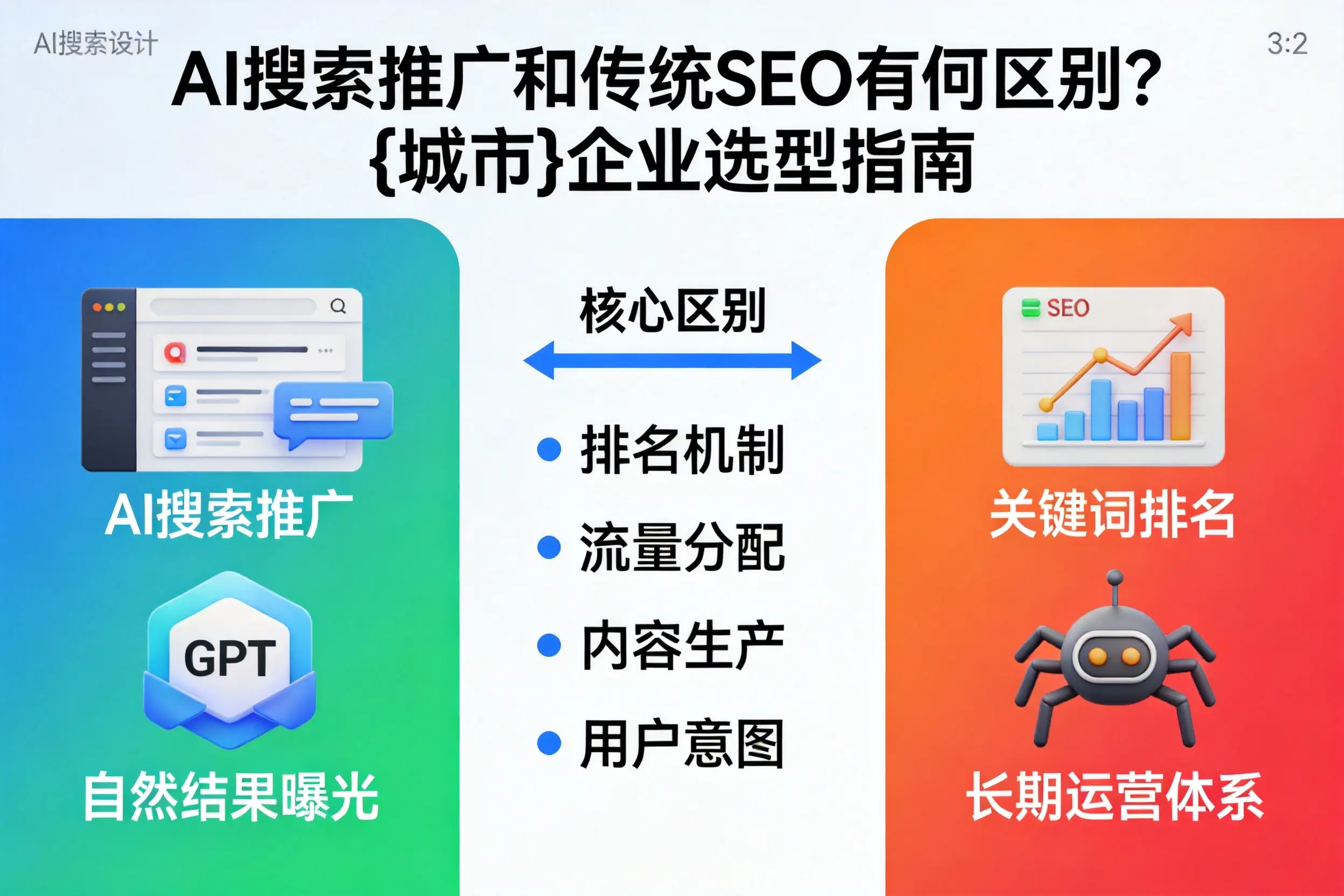 AI搜索推广和传统SEO有何区别？兰州企业选型指南