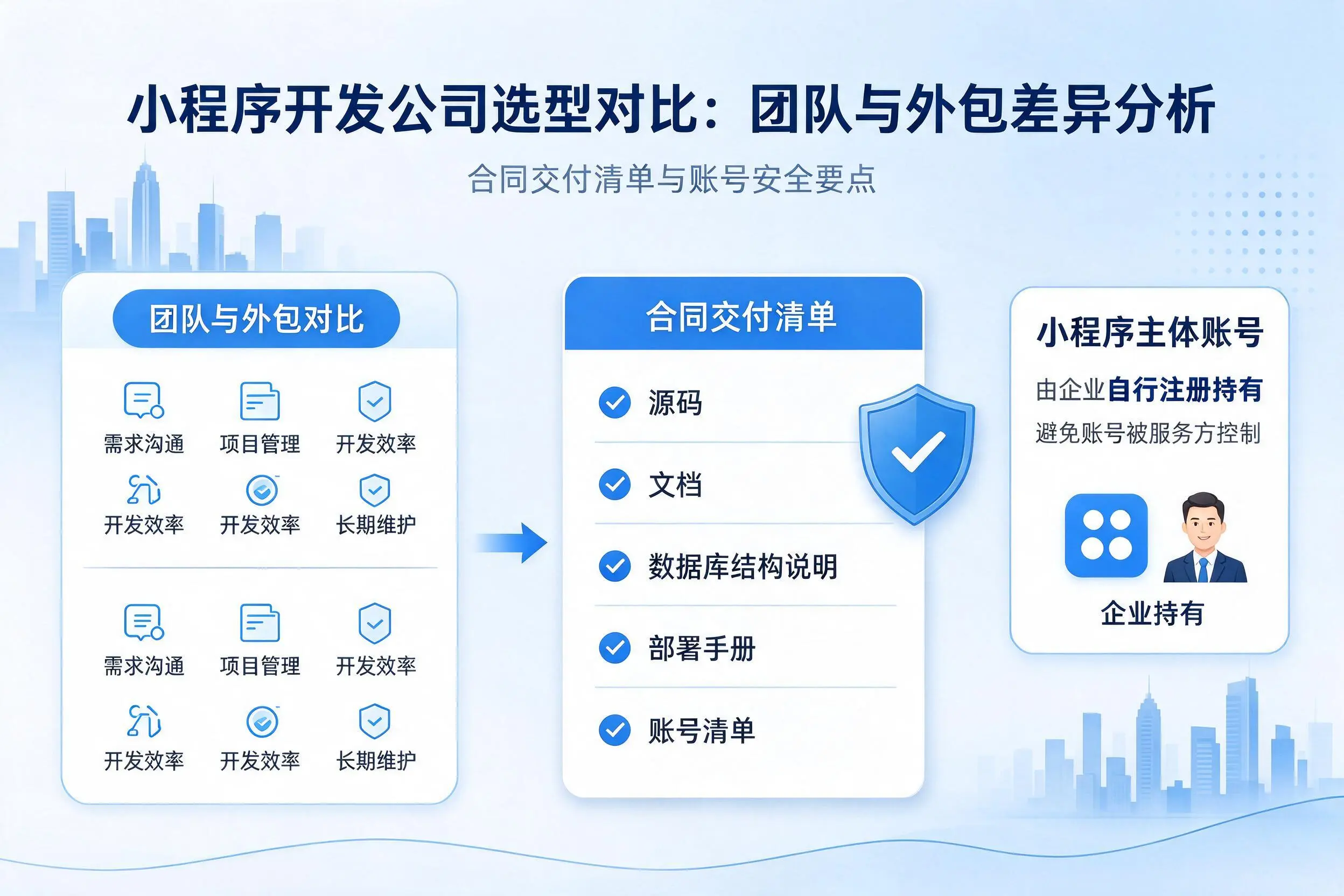 兰州小程序开发公司选型对比:团队与外包差异分析