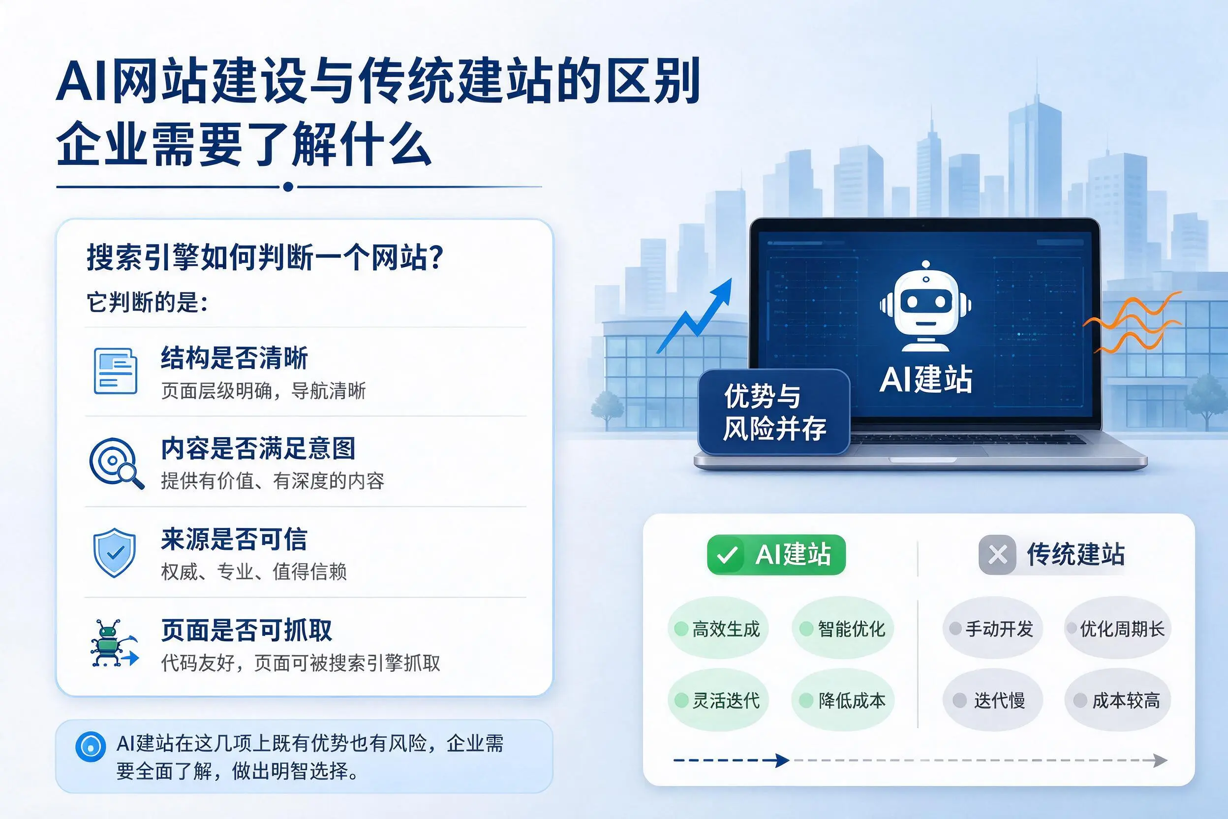AI网站建设与传统建站的区别，兰州企业需要了解什么