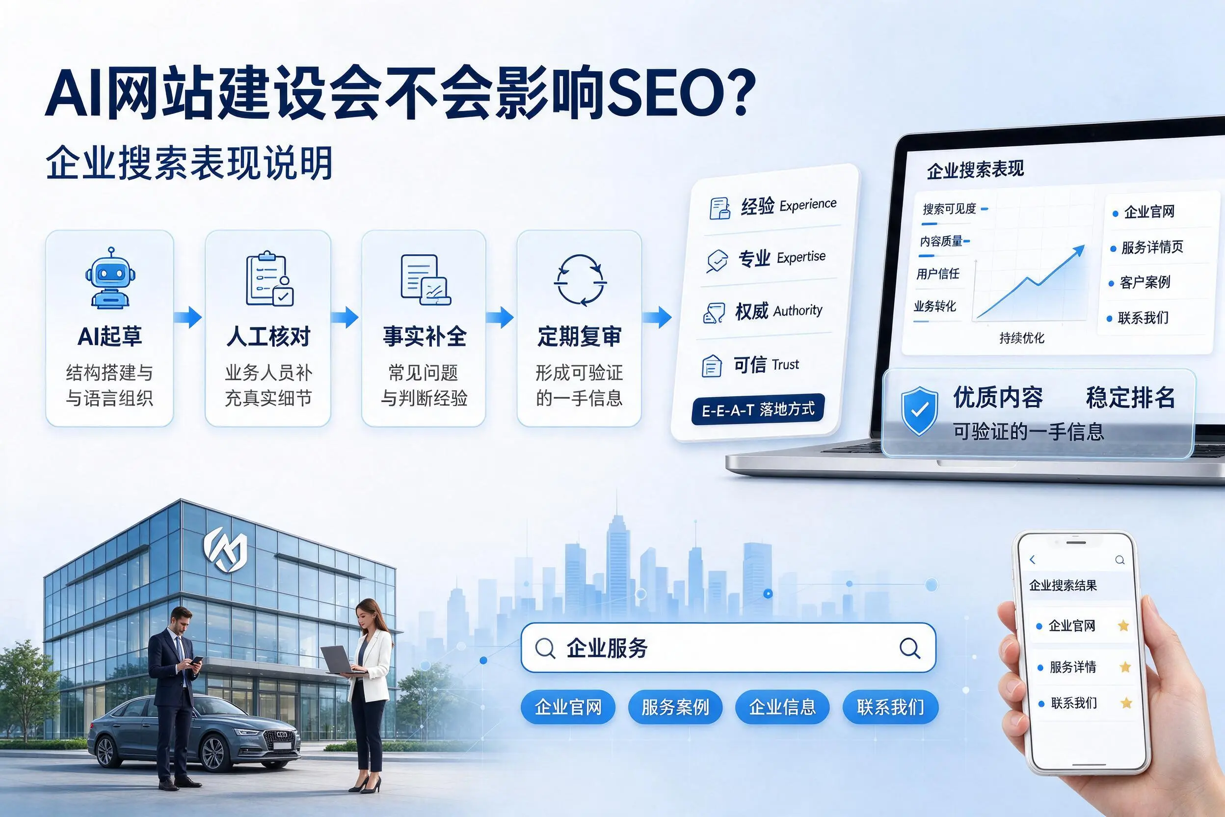 AI网站建设会不会影响SEO?兰州企业搜索表现说明