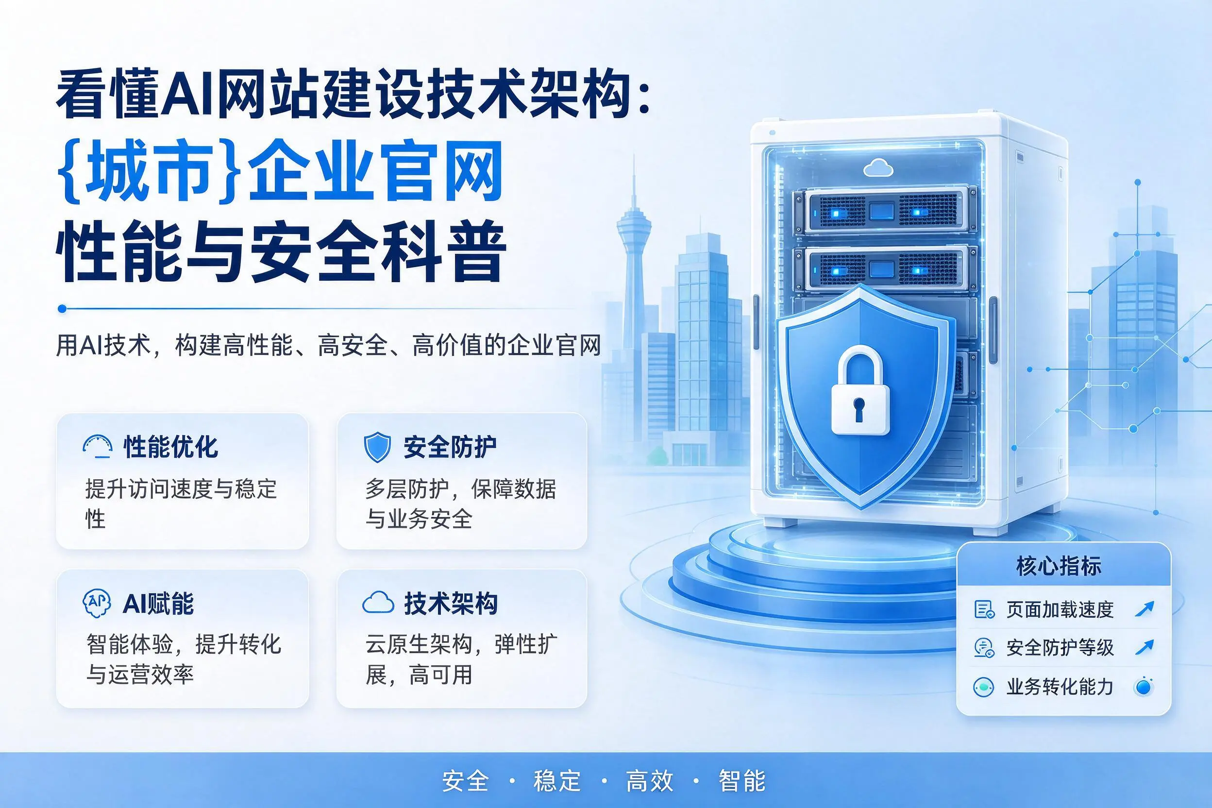 看懂AI网站建设技术架构：兰州企业官网性能与安全科普