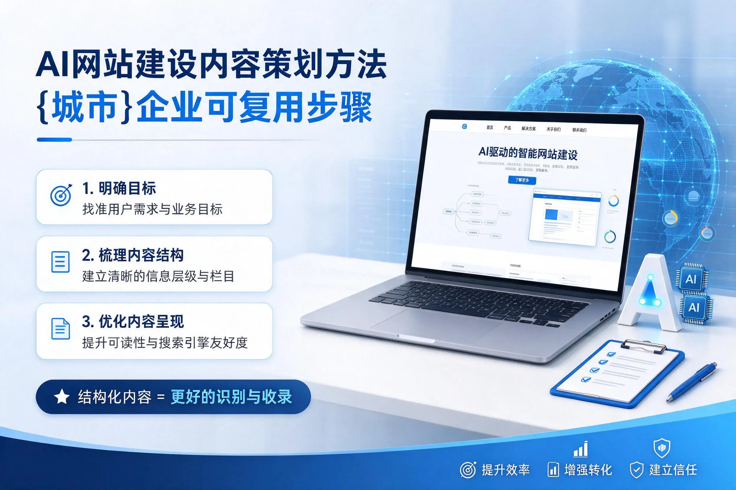 AI网站建设内容策划方法,兰州企业可复用步骤