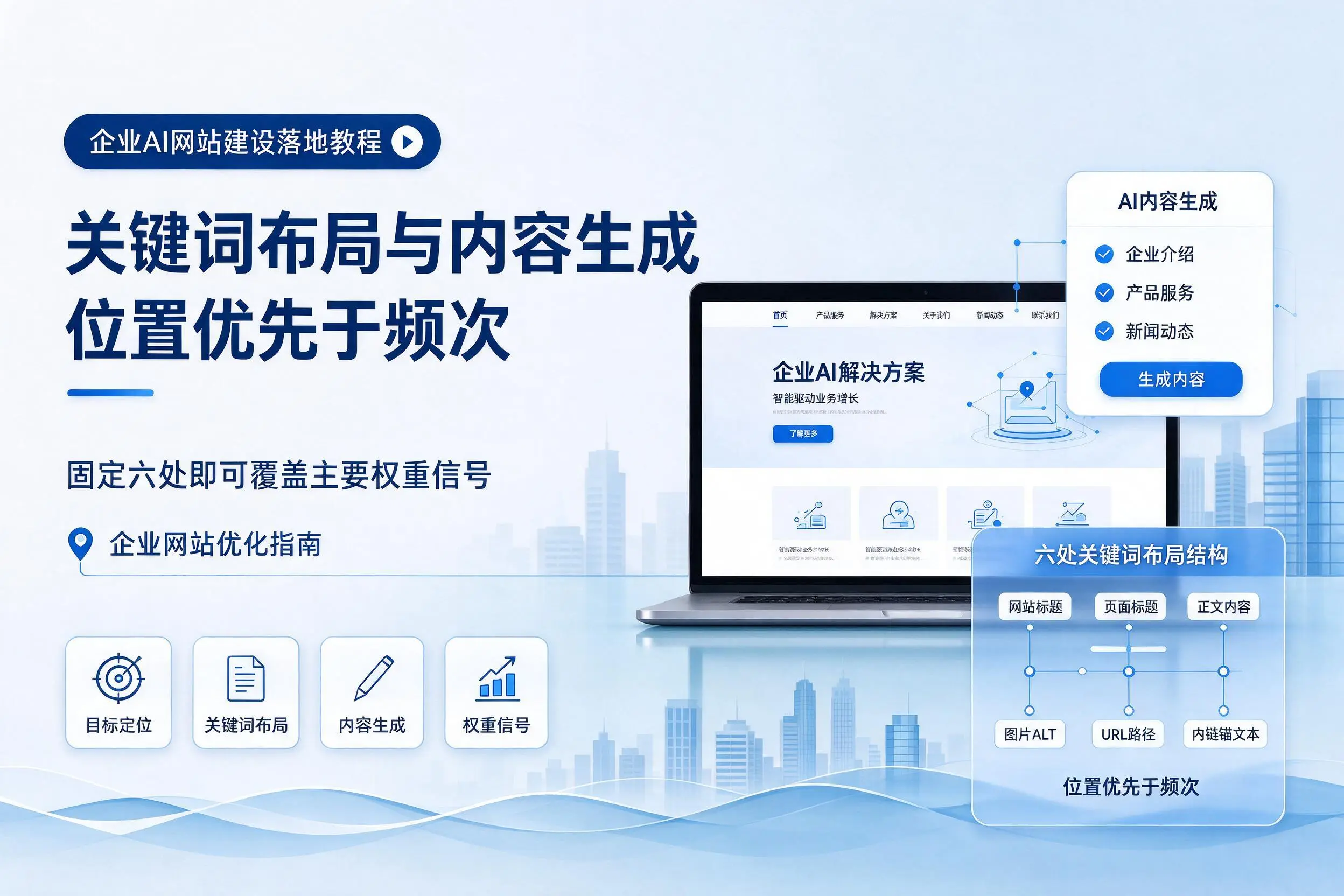 兰州企业AI网站建设落地教程：关键词布局与内容生成